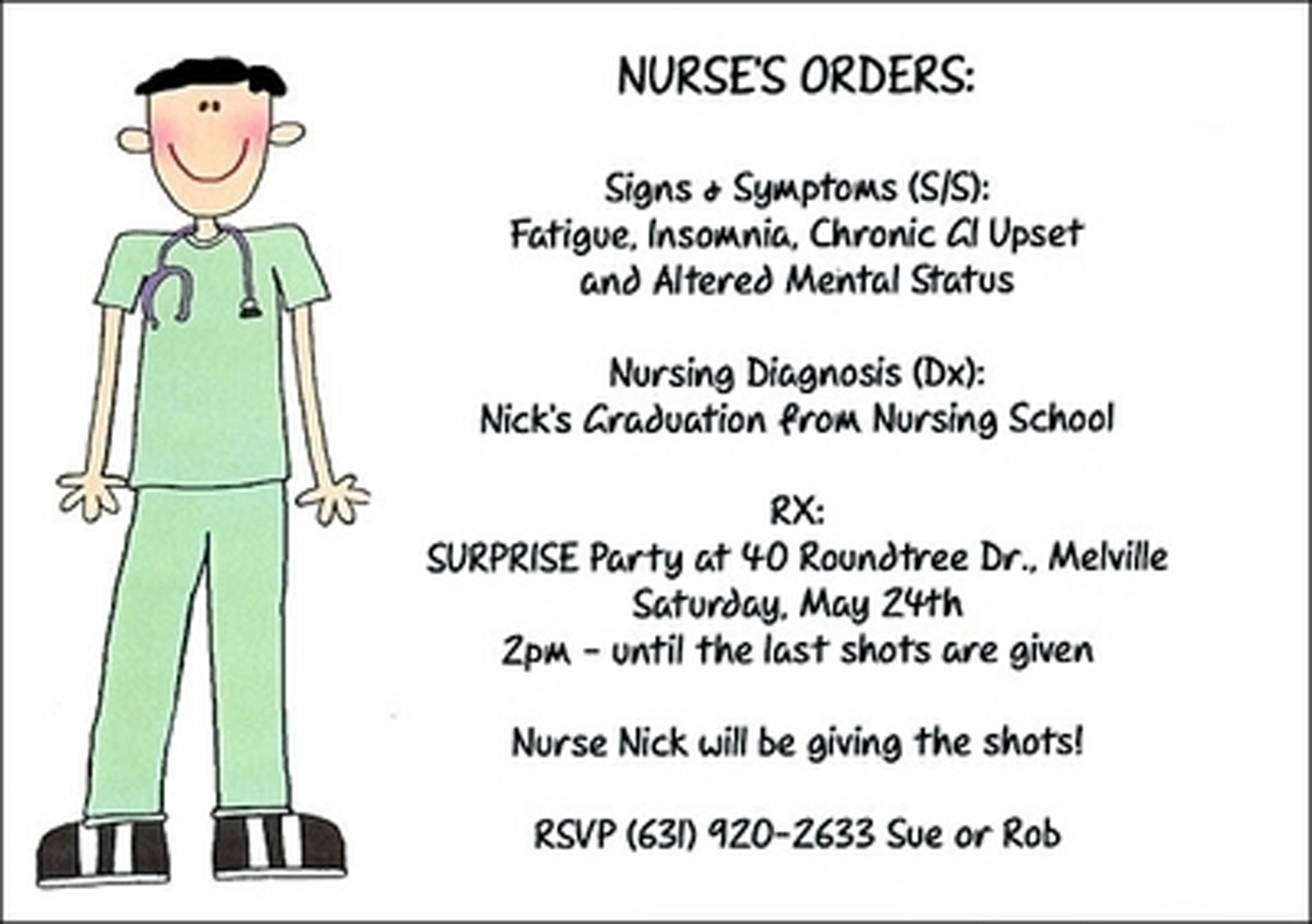 Nursing Invitations  doodles, dabbles, amp; dreams