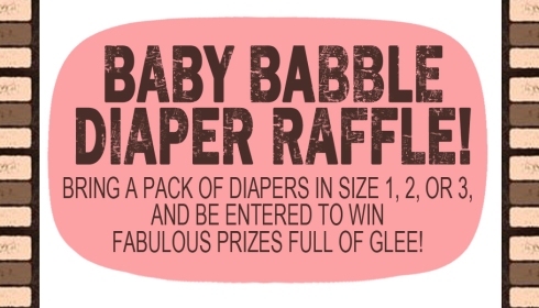 Baby Shower Diaper Raffle Ticket